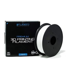 Fused Materials 목재 PLA 3D 프린터 필라멘트 1kg 스풀 1.75mm 치수 정확도 / 0.03mm USA 미국, White
