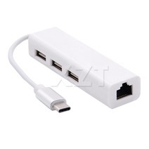 라우터 모뎀 네트워크카드 4 in 1 USB Type C 허브 USB C 허브Rj45 네트워크 카드 Lan 이더넷 어댑터 Thunderbolt 3 노트북 컴퓨터 용 100Mbps, 한개옵션0