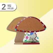 필립로지스틱 데이터임 스티커 메모지, 버섯, 2개입
