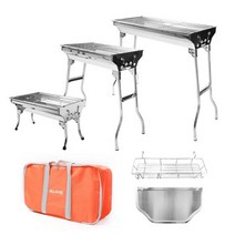 올쿡 아이캔 BBQ그릴 바베큐캠핑화로스테인레스접이식, C3