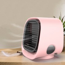 미니 에어컨 공기 쿨러 팬 데스크탑 공기 냉각 팬 가습기 청정기 여름 에어컨 339, 분홍색
