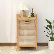 바네스데코 대나무 슬라이딩 심플 햄퍼, 단품