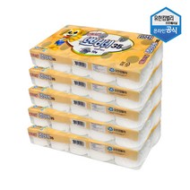 뽀삐 엠보싱 화장지 35m 10롤 x 5팩 업소용 대용량 두루마리 45042, 단품
