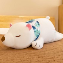 동물 인형 쿠션 침대 곰 베어 잠만보 대형 초 독신 아기 긴 생일 이케아 나혼자산다 엄청 재우는 배게 애착 강아지 기, A, 60cm