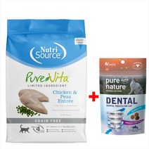 퓨어비타 캣 치킨 그레인프리 유산균 설사예방 고양이 사료 + 고급간식, 1. 캣 치킨 1kg(단품)