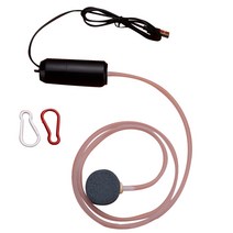 충전식기포기 낚시 산소 미니 공기 펌프 수족관 산소 물고기 탱크 USB 침묵 압축기 Aerator 휴대용 Oxygena, 02 Black L