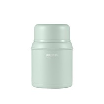 에델코첸 파스텔 푸드자 보온 죽통, 550ml, 포레스트그린