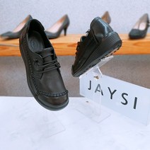 제이시 소가죽 볼넓은 여성 컴포트화 여자단화 4cm 공통 K028