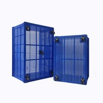바퀴달린 점보 박스 의류 세탁물 이동 운반 상자 300L, 755상자 83.5x57x51cm바퀴없음 파랑
