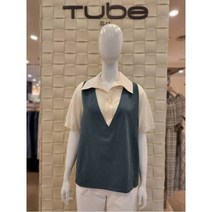 [튜브] NC엑스코 조끼모양 레이어드 블라우스 TUBL229ZH