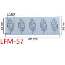 깃털 모양 몰드 실리콘 튀일 초콜릿 매트 잎사귀 산호 꽃 데코 모양틀 나뭇잎 데코레이션, AD, 1개