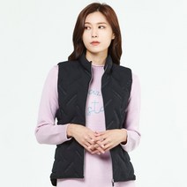 지센 여성용 심리스 스판 경량 패딩 조끼 LSLWLA53