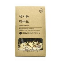 올가 간식 유기농 아몬드 슬라이스 (100g) 명절 회사 탕비실 캠핑 아이들 선물, 1개