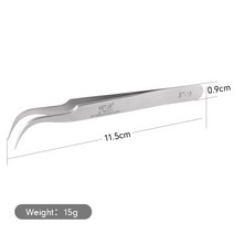 Misslamode 1pc 속눈썹 연장 족집게 3D 볼륨 T 용 스테인레스 스틸 곡선 스트레이트 프로페셔널, ST-15