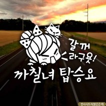 자동차스티커 갈꺼라구욧 까칠녀탑승요 반사시트지 초보운전 차량용스티커 차량용스티커주문제작 차량스티커