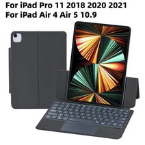 Xumu-마그네틱 트랙 패드 키보드 케이스 애플 아이패드 에어 4 5 10.9 프로 11 2021 범용 매직 가죽 홀더, 한개옵션2, 01 iPad Pro 11 And 10.9, 05 Arabic Keyboard