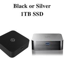 Silent Angel Rhein Z1 퓨어 디지털 턴테이블 하이파이 스트리밍 미디어 디지털 음악 플레이어 Roon Cor, 03 Black or Silver 1TB