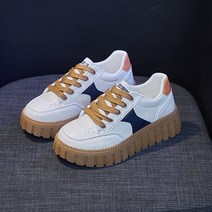 여성 봄가을 화이트 트렌드 통풍 통굽 캐주얼