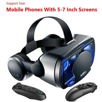 VR AR 2023 3D 안경 헤드셋 가상 현실 휴대폰 풀 스크린 광각 컨트롤러 5 7, 07=052-Controller