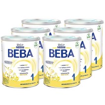 수입 독일 분유 네슬레 분유 베버 1단계 BEBA 1 Anfangsmilch 800g x 6