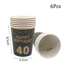 포토부스대여 40 년 생일 풍선 배너 소용돌이 나선형 장식품 사진 부스 촬영보조용품, 6개, 6개