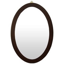 인테리어벽거울 IG7163 타원형 벽거울 69cm 월넛 제조한국, 색상:[색상]본상품
