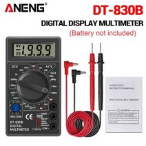전기 테스터기 ANENG DT9205A 멀티미터 multimeter tester 멀티테스터기 멀티 미터 디지털 AC/DC 트랜지스터 테스터 esr NCV 테스트 Profesiona, DT830B black