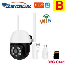 스마트 홈카메라 헤이홈 텐플 pro 탑4 tuya wifi 야외 방수 1080p ptz, 1080p 32g 카드 추가, 씨엔