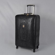 캐리어 대형 수하물 30인치 화물용 수화물용 이민 확장형 진짜 가죽 악어 패턴 트롤리 범용 바퀴 탑승 여행 가방 전체