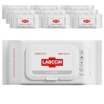 LABCCIN V3 랩신 손소독 티슈 곡물발효 에탄올 물티슈 캡형 60매 10팩, 60개입 10팩