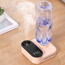 제이씨 카메라 USB무선미니가습기 안전인증, 핑크