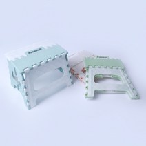 핫버튼 접이식 캠핑 의자 스툴 미니, 그린