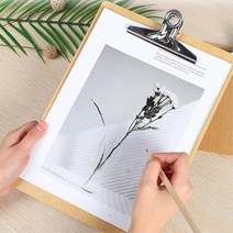A4 강의 자료 학습지 받침 우드 클리보드 메뉴선택 패밀리레스토랑 필기편함 서류철 메모판, 1개, 세로형