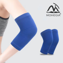 MOHEGIA 남성과 여성을위한 운동 팔꿈치 보호대*2, 블루 페어, M