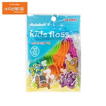 스카이덴트 어린이 청소년용 치실 30P 키즈치실, 30매입, 3개