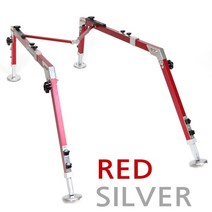 [탑레져] 마스터 줌 자립다리 (받침틀 장착다리) [전용가방 포함], 레드