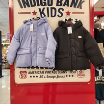 [인디고키즈] 겨울신상!! 한파에도 끄덕없이 가볍게입기좋은 후드오버핏 리버서블 숏점퍼 IKJP22T02