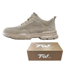 TW 미끄럼방지 초경량 남자 패션작업화 작업신발 안전화J0001