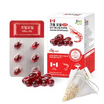 식약처적합 크릴 오일100% 인지질 56 이상 오메가3 크릴새우 오일 남극 크릴오일 500mg 프리미엄 크릴오일프리미엄 + 슈퍼푸드.com 연자육 티백, 1세트, [15g (500mg X 30 캡슐) + 1g]