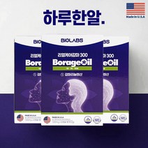 달맞이꽃종자유 감마리놀렌산 효능 월경전증후군 보라지유 오일 자궁에좋은 영양제 생리불순, 3개, 60정