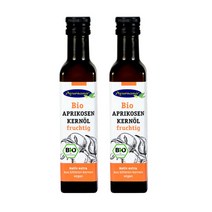 Ayursana 유기농 냉간압착 식용 살구씨 오일 250ml 2병, 2개