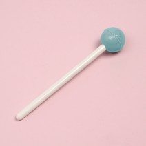 츄파르 막대사탕 디자인 볼펜 롤리팝 캔디 검정 젤펜, 상세 참조