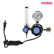 크레토스 가스 조정기 레귤레이터 LPG 산소 알곤 질소 AC 헬륨 활어용 압력조절기, EX-702C(CO2)