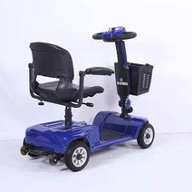 어르신전동차 사륜오토바이 장애인전동차 전동스쿠터, 블랙 수출 납산 배터리 2030 3
