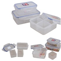분리형 칸막이 보관용기 0.5L 2칸 냉동실보관용기 냉장고반찬통, 1.1L 3칸