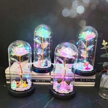 장미 홀로그램 LED 인테리어 조명 무드등 소품 기념일 유리돔 LED꽃, 홀로그램 기타 프로포즈
