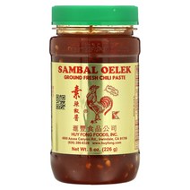 Huy Fong Foods Inc 삼발 올렉 신선한 분쇄 칠리 페이스트 226g(8oz) 2팩, 226g