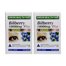 GHF Green Health Food BILBERRY 그린헬스푸드 호주 빌베리 10000mg 루테인 아이브라이트 60캡슐 2팩