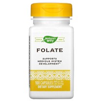 네이쳐스웨이 엽산 비타민B9 비타민비 800mcg 100캡슐 NATURES WAY