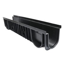 교차 PE 배수로 배수관 U자형 플라스틱 측구 수로관, 커버포함 150mmx 140mm(외경)